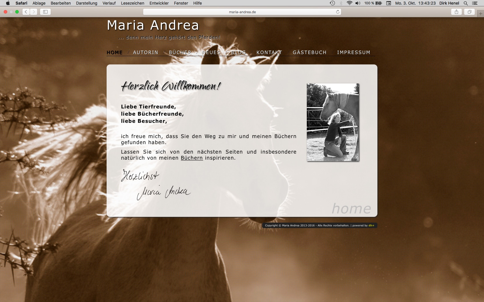 dh+ | Website Maria Andrea-Autorin