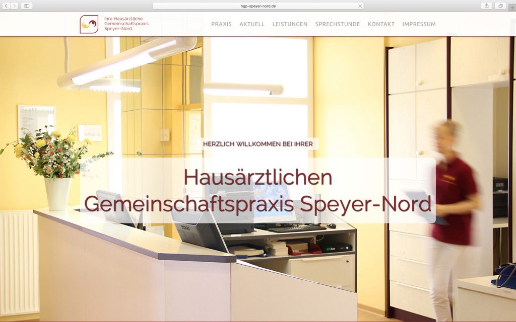 dh+ | Website Hausärztliche Gemeinschaftspraxis Speyer-Nord