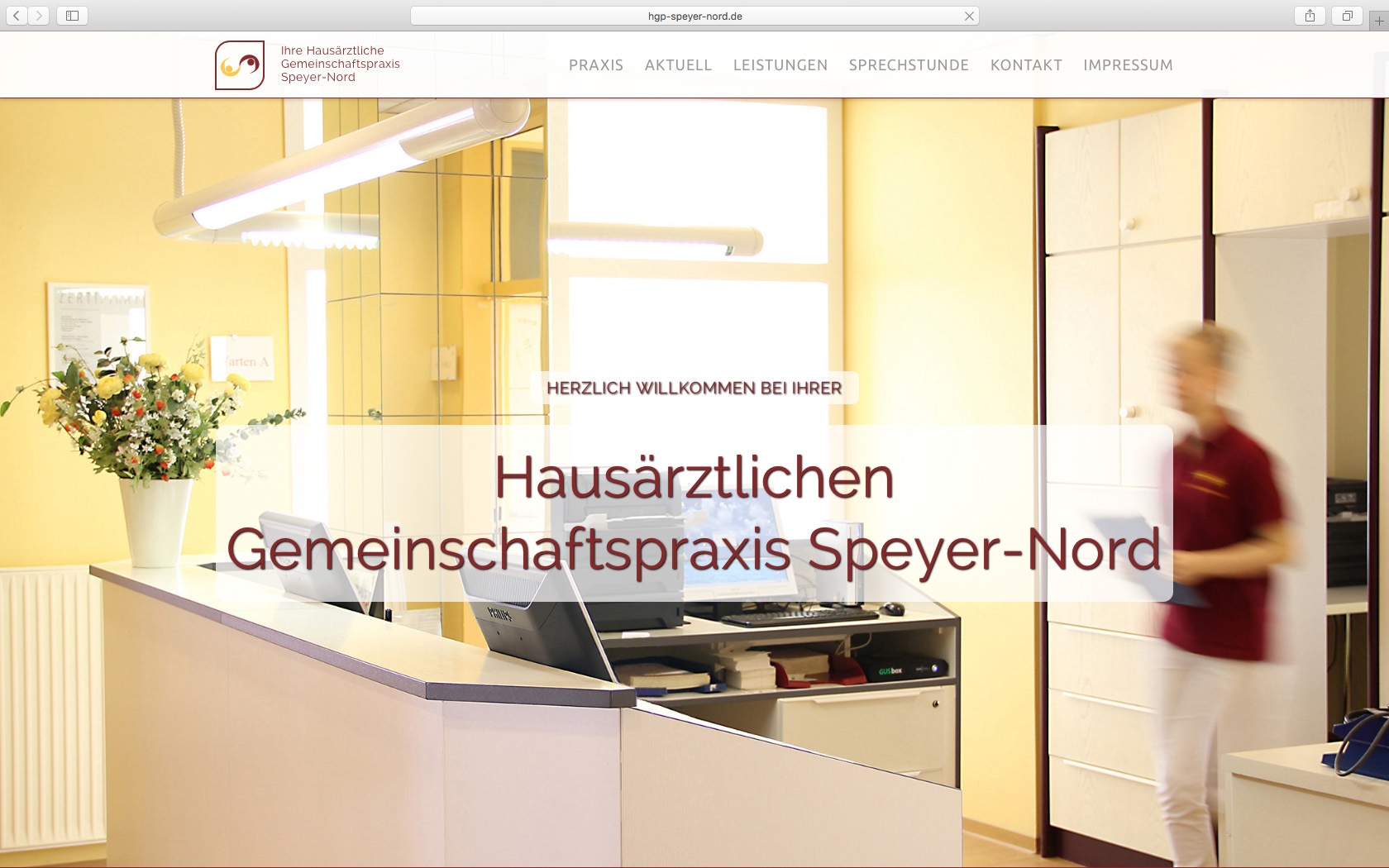 Website ‚Gemeinschaftspraxis Speyer-Nord‘