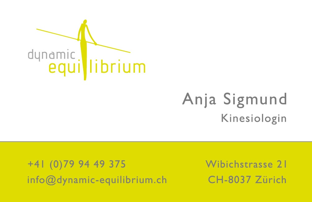 Business Card ‚Dynamic Equilibrium‘