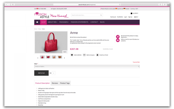 dh+ | webshop - passion4style