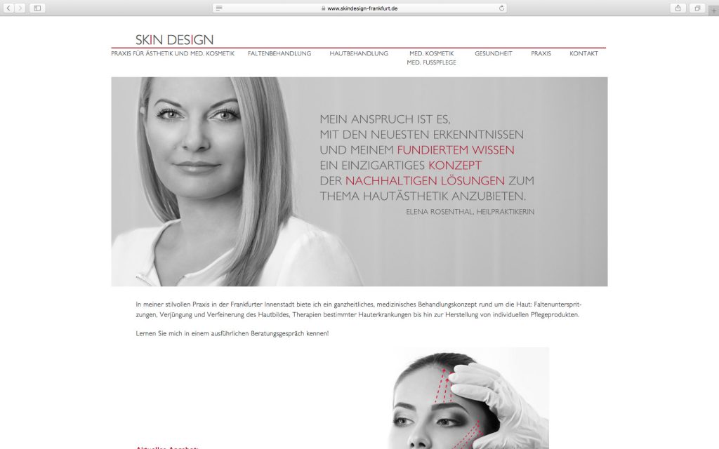 dh+ | website skindesign-frankfurt