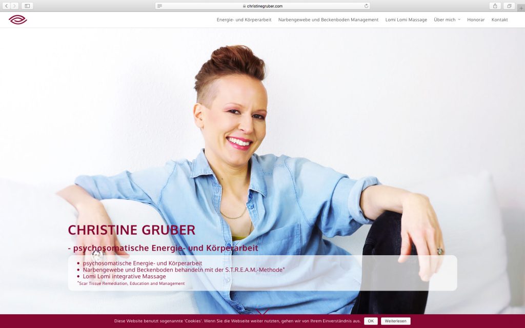 dh+ | Webseite Christine Gruber, Bregenz