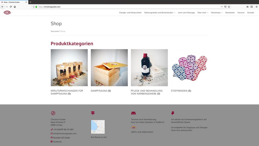dh+ | Webshop Christine Gruber, Bregenz