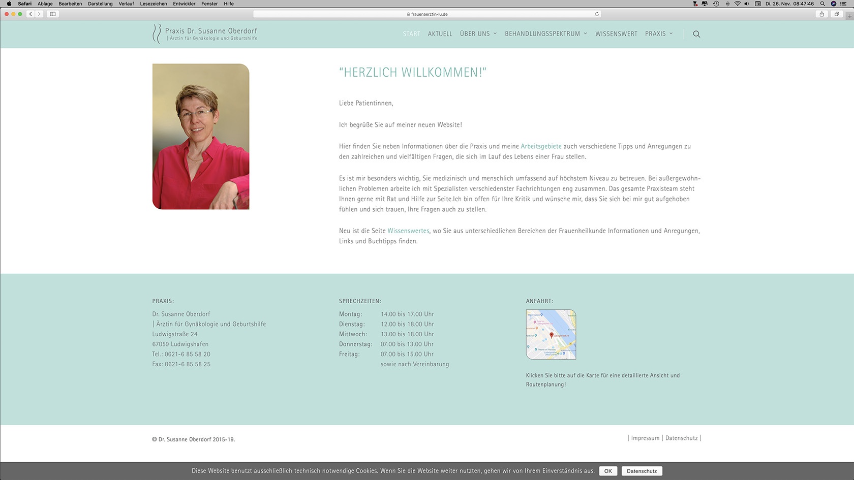 Website-Relaunch Dr. Susanne Oberdorf