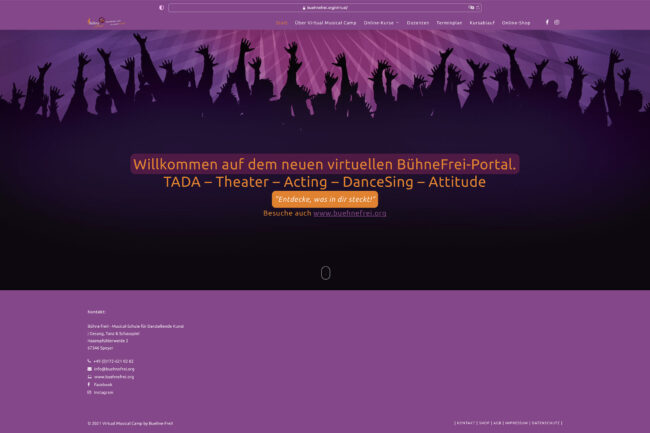 dh+ | Website Virtual Bühnefrei
