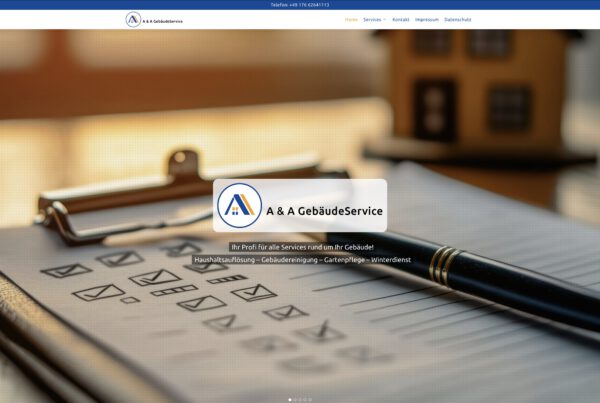 dh+ Mannheim - Webseite 'gebäudeservice-ludwigshafen.de'