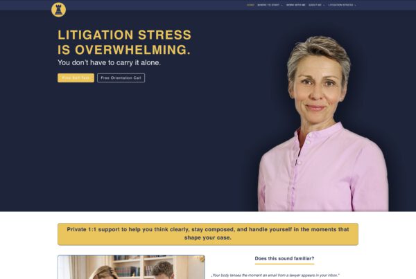 dh+ Mannheim - Webseite 'Litigation-Stress-Coach.com'